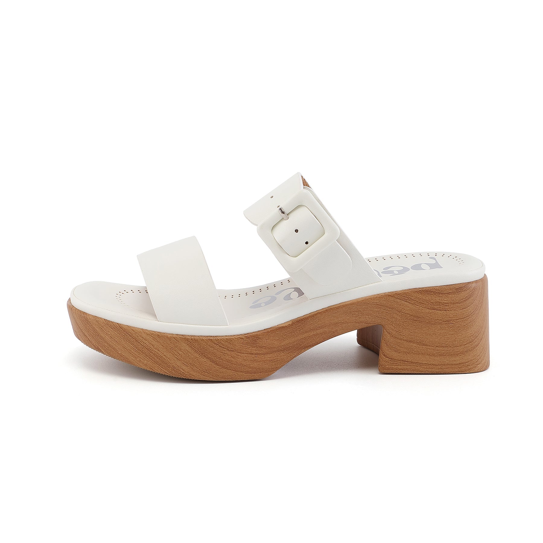 Mules esprit sabots blanches – Isa