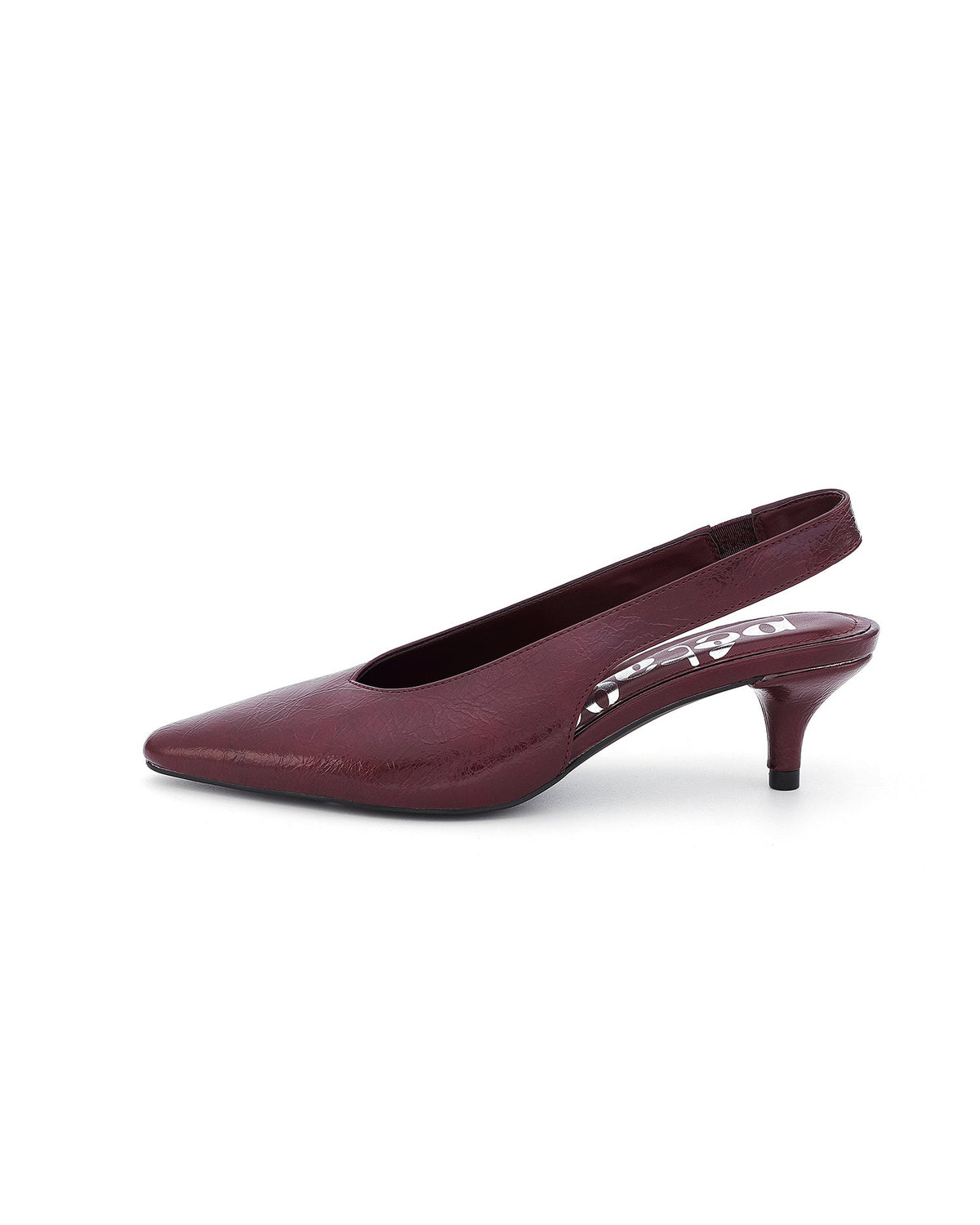 Escarpins slingback rétro Bordeaux - Bobbie