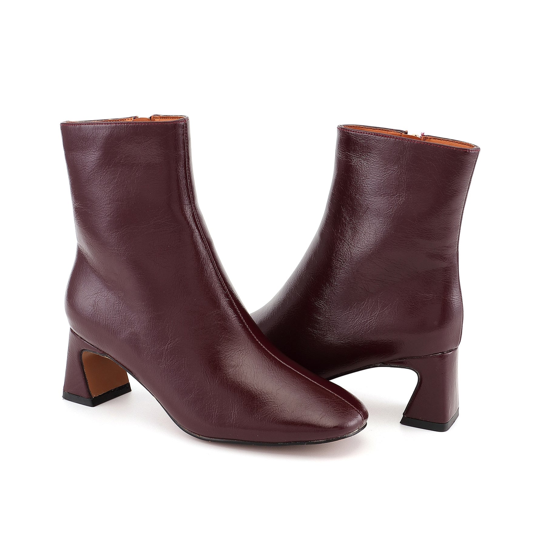 Bottines Gisèle bordeaux