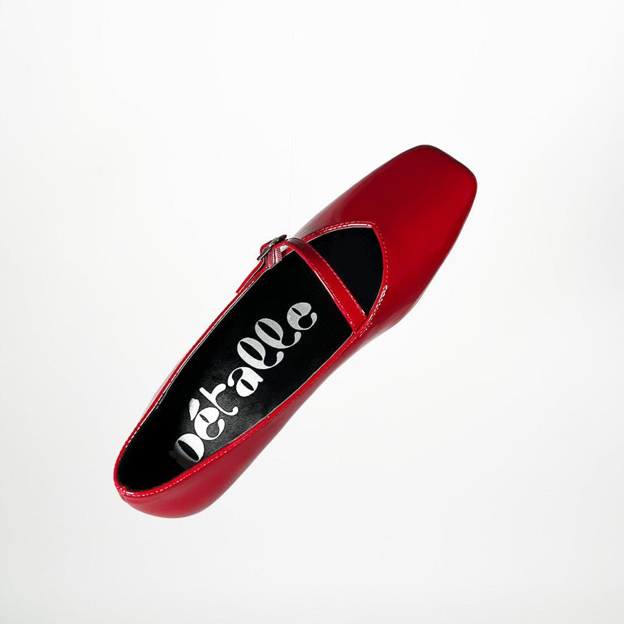 Ballerines Johane rouge