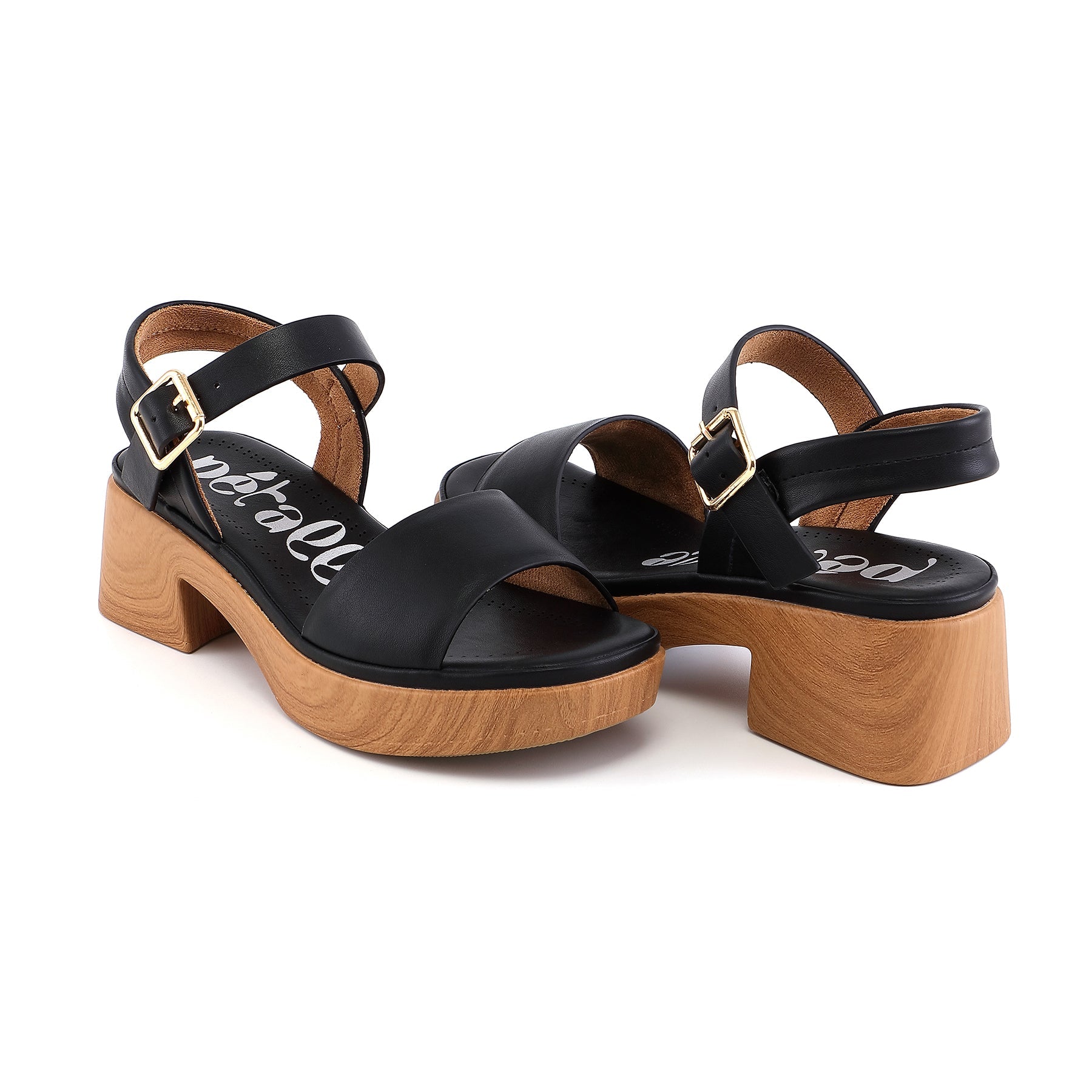 Sandales esprit sabot noires – Maude