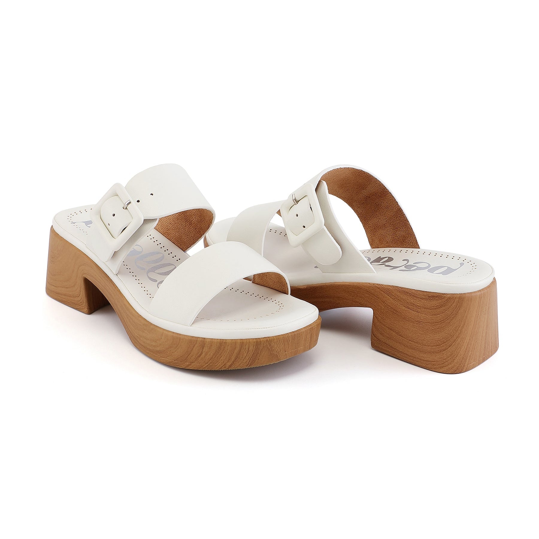 Mules esprit sabots blanches – Isa