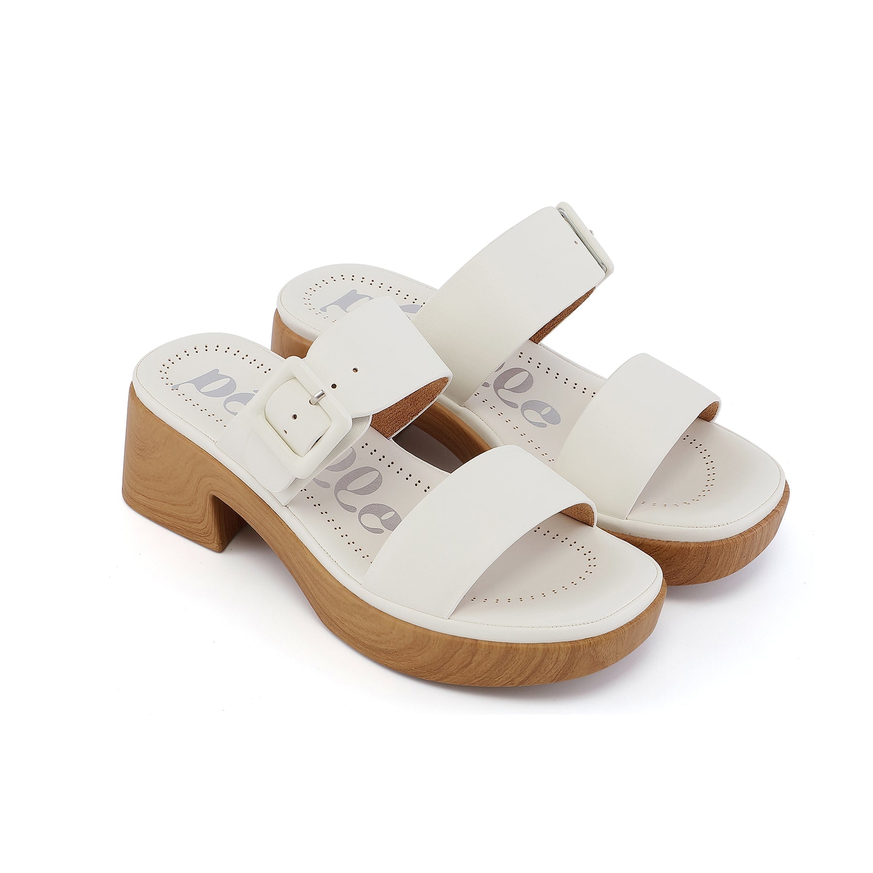 Mules esprit sabots blanches – Isa