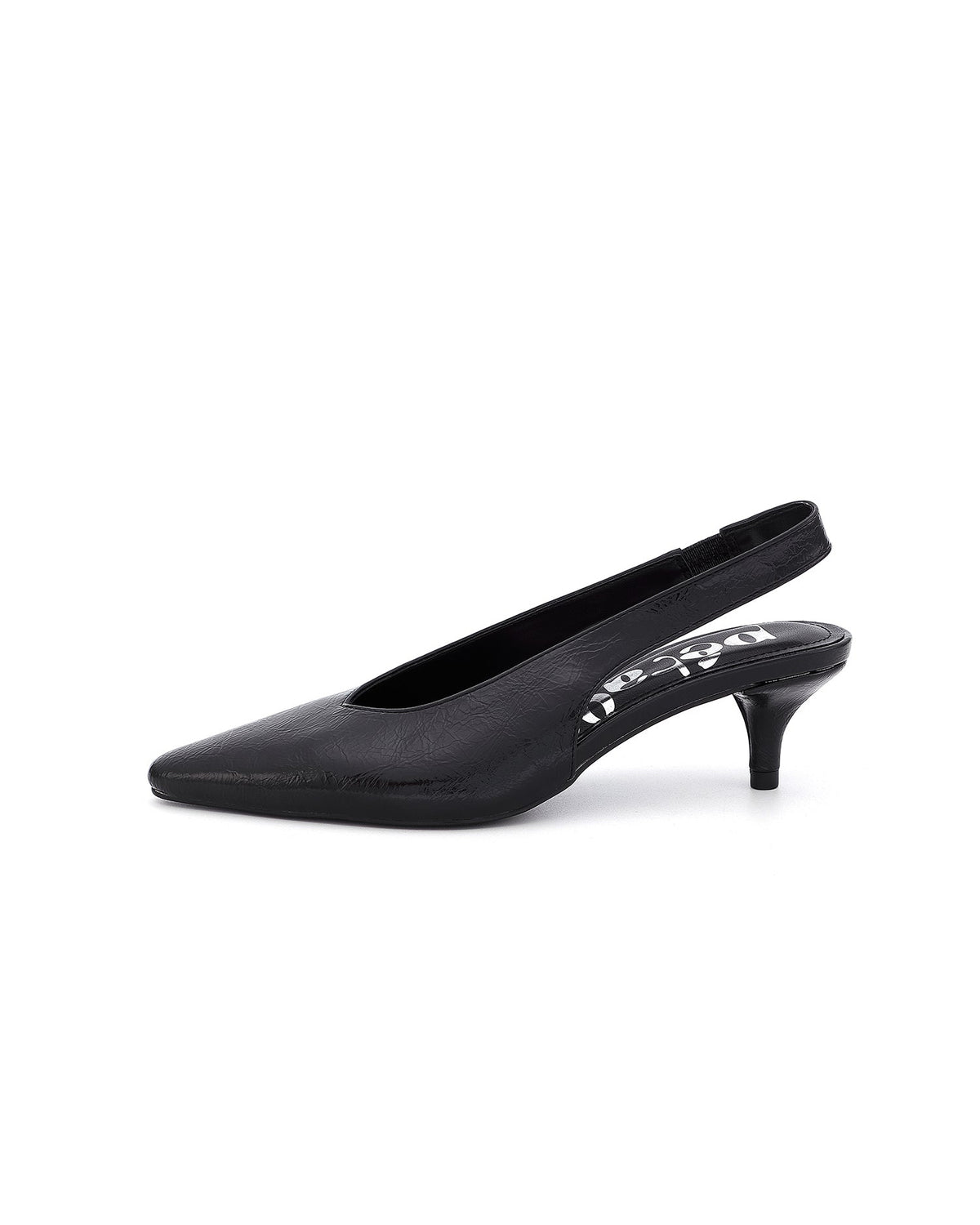 Escarpins slingback rétro Noir - Bobbie